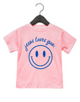 Jesus Loves You Smiley Toddler Tee Saved by Grace Co.
