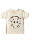 Jesus Loves You Smiley Toddler Tee Saved by Grace Co.