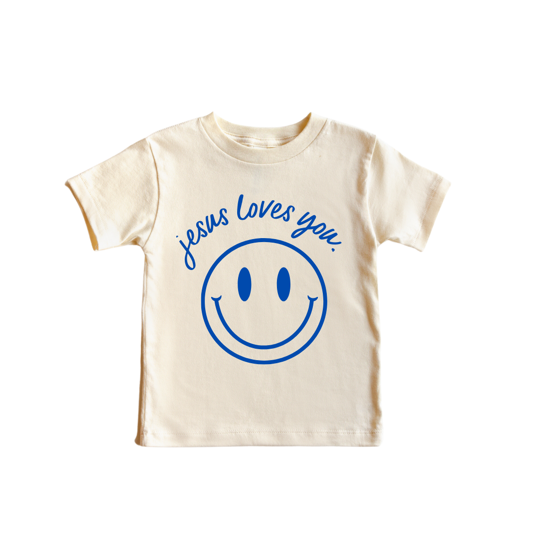 Jesus Loves You Smiley Toddler Tee
