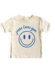 Jesus Loves You Smiley Toddler Tee Saved by Grace Co.
