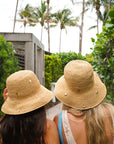 Raffia Bucket Hat with Charms