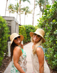 Raffia Bucket Hat with Charms