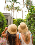 Raffia Bucket Hat with Charms