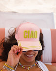 Ciao - Pink Canvas Trucker Hat