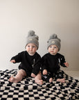Sweatshirt Romper | Midnight Skelly forever french baby