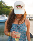 Catch You Later - Green Stripe Hat KenzKustomz