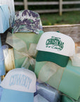 All I want for Christmas is a Cowboy - Green Vintage Trucker Hat KenzKustomz