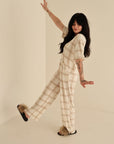 Women's Boxy Tee Lounge Set | Ellis Plaid