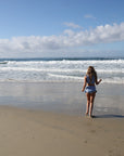 Girls Two Piece Swimsuit | Blue Gingham