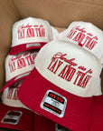 Sundays Are For Tay + Trav - Red Vintage Trucker Hat