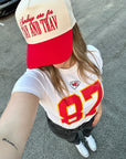 Sundays Are For Tay + Trav - Red Vintage Trucker Hat