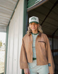 All I want for Christmas is a Cowboy - Green Vintage Trucker Hat KenzKustomz