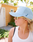 What If It Works Out - Blue Performance Trucker Hat