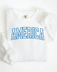 America Varsity Sweatshirt Saved by Grace Co.