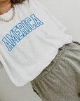 America Varsity Tee Saved by Grace Co.
