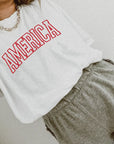 America Varsity Tee Saved by Grace Co.