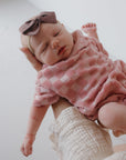 Terry T-Shirt Romper | Sea Pink