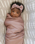 Dusty Rose Bamboo Head Wrap Mebie Baby
