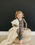 Cream Lace Muslin Quilt