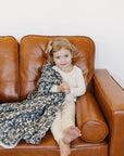 Liberty Floral + Coastal Plaid Lace Muslin Quilt Mebie Baby