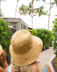 Raffia Bucket Hat with Charms