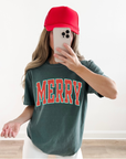 Merry Varsity Tee