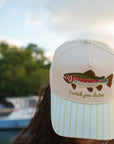 Catch You Later - Green Stripe Hat KenzKustomz