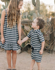 Stripe Linen Button Up Shirt