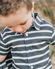 Stripe Linen Button Up Shirt