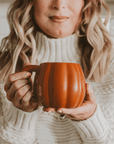 Orange Pumpkin 19oz. Figurine Coffee Mug