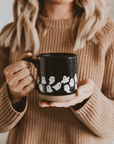 Ghosts 14oz. Black Stoneware Coffee Mug