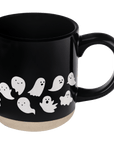 Ghosts 14oz. Black Stoneware Coffee Mug