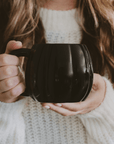 Black Pumpkin 19oz. Figurine Coffee Mug