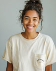 Walk by Faith Pocket Tee Saved by Grace Co.