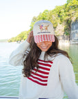 Living The American Dream - Red Gingham Hat KenzKustomz