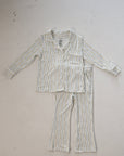 Girl’s Bamboo Button Up Lounge Set | Dainty Vines
