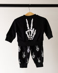 Child Sweat Set | Midnight Skelly forever french baby