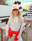 Love you to the Moon - Red Vintage Trucker Hat