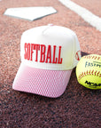 Softball - Striped Trucker Hat