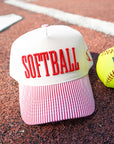 Softball - Striped Trucker Hat