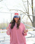 Swing Batter Batter - Navy Pinstripe Trucker Hat KenzKustomz