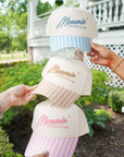 Mommin' - Striped Vintage Trucker Hat