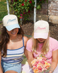 Mommin' - Striped Vintage Trucker Hat