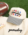 Gameday Icon Black Stripe Trucker Hat KenzKustomz