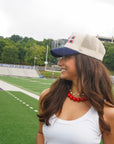 Hey So Are We Winning - Navy Corduroy Trucker Hat KenzKustomz