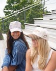 He's Watching Football - Brown Polka Dot Hat KenzKustomz