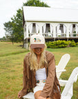 Lucky Duck - Brown Corduroy Trucker Hat KenzKustomz