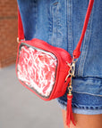 Red Stadium Approved Clear Purse With Tassle KenzKustomz