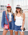 Gameday Tailgate Club - Red Vintage Trucker Hat KenzKustomz