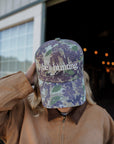 He's Hunting - Camo Vintage Trucker Hat